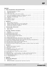 Предварительный просмотр 22 страницы Kemper 620 Installation And Operating Instructions Manual