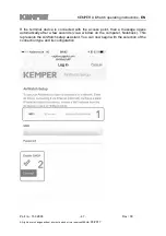 Preview for 47 page of Kemper AirWatch Operating Instructions Manual