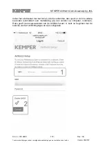 Preview for 118 page of Kemper AirWatch Operating Instructions Manual