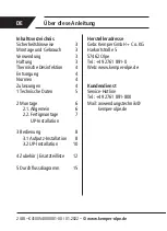 Предварительный просмотр 2 страницы Kemper ETA-THERM Installation And Operating Manual