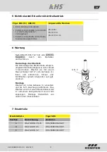 Preview for 8 page of Kemper KHS  686 01 Installation And Operating Manual