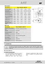 Предварительный просмотр 14 страницы Kemper KHS 686 04 Installation And Operating Manual