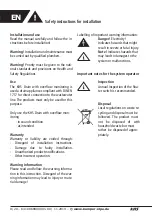 Preview for 8 page of Kemper KHS 688 00 Series Installation And Operating Instructions Manual