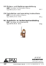 Preview for 13 page of Kemper KHS 688 00 Series Installation And Operating Instructions Manual