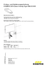 Kemper KHS-Clean-Handy Operating Instruction предпросмотр