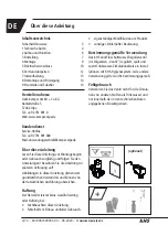 Предварительный просмотр 2 страницы Kemper KHS CoolFlow 615 0G Operating Instructions Manual