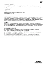 Preview for 2 page of Kemper KHS Logic Control System Installation And Operating Instructions Manual