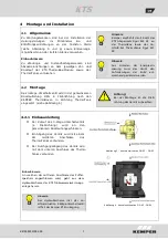 Preview for 7 page of Kemper KTS DN 32 Mounting And Operating Instructions