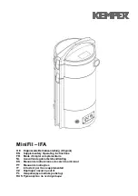 Предварительный просмотр 1 страницы Kemper MiniFil - IFA Supplementary Operating Instructions