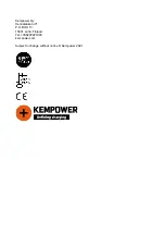 Предварительный просмотр 29 страницы KEMPOWER C Series Operating Manual