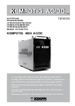 Kemppi 1916130 Operating Instructions Manual предпросмотр