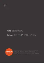 Предварительный просмотр 1 страницы Kemppi Alfa e60 Series Operating Manual