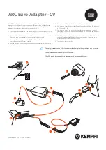 Preview for 1 page of Kemppi ARC Euro Adapter-CV Quick Manual