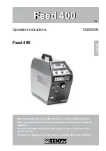 Предварительный просмотр 1 страницы Kemppi Feed 400 Operating Instructions Manual