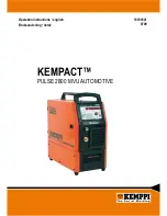 Предварительный просмотр 1 страницы Kemppi KEMPACT Operation Instructions Manual