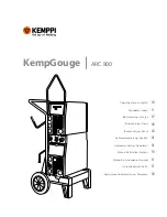 Kemppi KempGouge ARC 800 Operating Manual предпросмотр