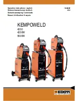 Предварительный просмотр 1 страницы Kemppi KEMPOWELD 4200 Operation Instructions Manual