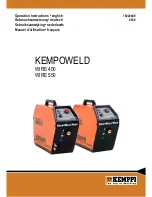 Предварительный просмотр 1 страницы Kemppi KEMPOWELD WIRE 400 Operating Instructions Manual