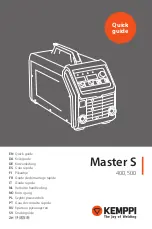 Kemppi Master S 400 Quick Manual предпросмотр