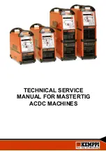 Предварительный просмотр 1 страницы Kemppi MASTERTIG AC/DC 2500W Service Manual