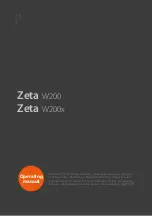 Preview for 1 page of Kemppi Zeta W200 Operating Instructions Manual