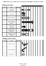 Предварительный просмотр 4 страницы Kempton COAT RACK WITH STORAGE Assembly Instructions Manual