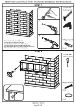 Предварительный просмотр 8 страницы Kempton COAT RACK WITH STORAGE Assembly Instructions Manual