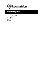 Ken A Vision Microprojector TRIG Instruction Manual preview