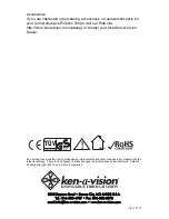 Предварительный просмотр 8 страницы Ken A Vision T-1941 Instruction Manual