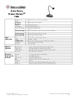 Предварительный просмотр 2 страницы Ken A Vision Vision Viewer 7880 Specification