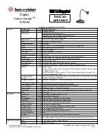 Preview for 1 page of Ken A Vision Vision Viewer 7890UM Specifications