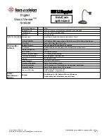 Preview for 2 page of Ken A Vision Vision Viewer 7890UM Specifications