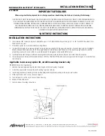 Preview for 1 page of kenall Medmaster Softstep MSL Series Installation Instructions