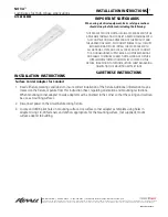 kenall NOVA N1048 Series Installation Instructions предпросмотр