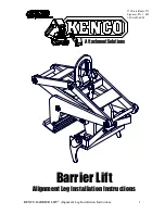 Preview for 1 page of Kenco Barrier Lift Installation Instructions