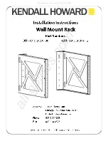 Preview for 1 page of Kendall Howard 8U - 1915-3-001-08 Installation Instructions