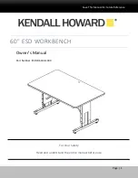 Kendall Howard ESDW-6030-1000 Owner'S Manual preview