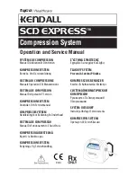 kENDALL SCD EXPRESS Operation And Service Manual предпросмотр