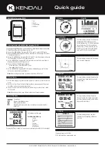 Preview for 2 page of Kendau Bike Companion Quick Manual