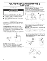 Preview for 8 page of Kenmore 1 10.4418 Series Use & Care Manual