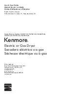 Kenmore 10.6813x410 series Use & Care Manual preview