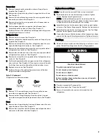 Preview for 9 page of Kenmore 106.3254 Series Use & Care Manual