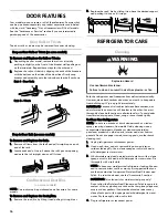 Preview for 16 page of Kenmore 106.3254 Series Use & Care Manual