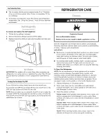 Предварительный просмотр 18 страницы Kenmore 106.4673 Series Use & Care Manual