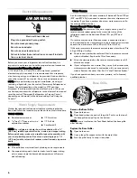 Preview for 6 page of Kenmore 106.5029 series Use & Care Manual