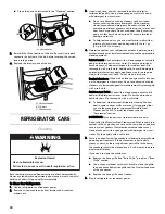 Preview for 20 page of Kenmore 106.5029 series Use & Care Manual