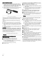 Preview for 22 page of Kenmore 106.5029 series Use & Care Manual