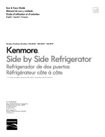 Kenmore 106.5110 series Use & Care Manual preview