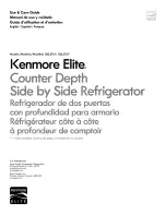 Preview for 1 page of Kenmore 106.5114 Series Use & Care Manual