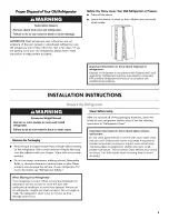 Preview for 5 page of Kenmore 106.5116 Use & Care Manual